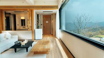 Panoramic Double Room, Hill View | Premium bedding, minibar, desk, laptop workspace
