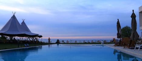 Front of property – evening/night