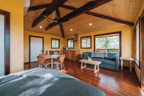 Living area - 'Wren' - One of our cute and tidy Lookout Cabins (Rogers)