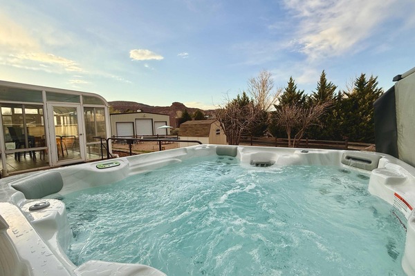 Soak in the private hot tub after a day of exploring Southern Utah. This neighborhood location offers amazing stargazing right from the back yard.