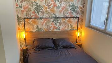 1 chambre, fer et planche à repasser, lit parapluie, Wi-Fi gratuit