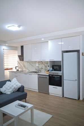 Microondas, horno, placa de cocina, lavavajillas