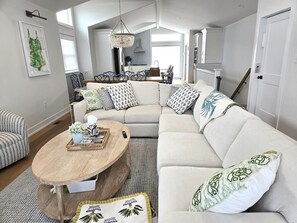 Televisie en een open haard