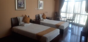 Twin Room | Desk, laptop workspace, blackout drapes, free WiFi