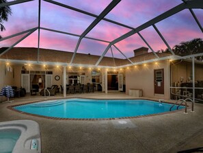 A heated pool