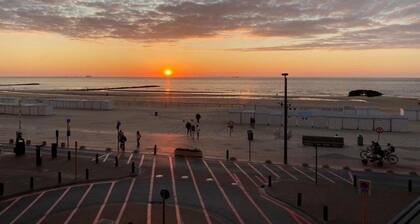 Panorama-Glückseligkeit am Strand
