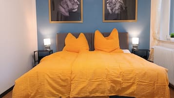 1 Schlafzimmer, BĂŒgeleisen/BĂŒgelbrett, kostenloses WLAN, BettwĂ€sche