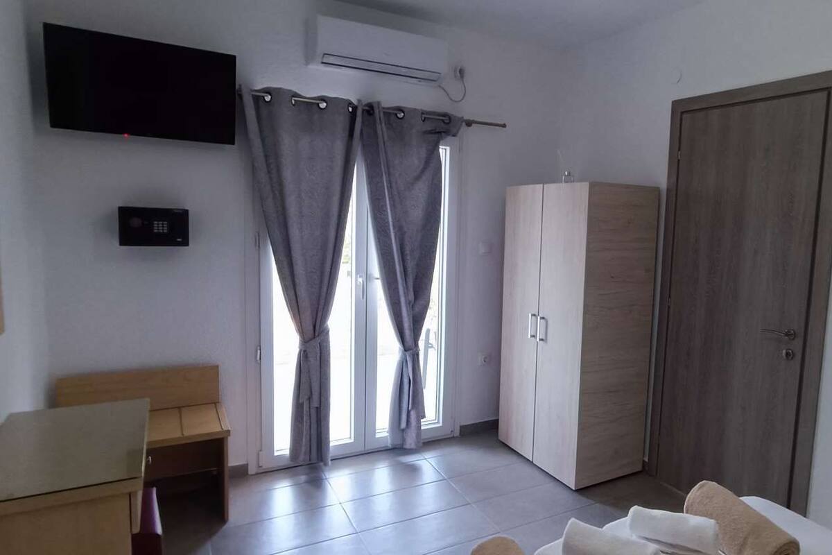 2 habitaciones, caja de seguridad en la habitación y cortinas blackout