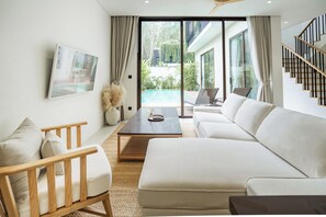Deluxe Villa, Pool View | Living area - Tree O'clock Pool Villa - Phuket (Si Sunthon)