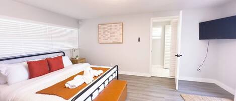 4 bedrooms, iron/ironing board, travel cot, free WiFi