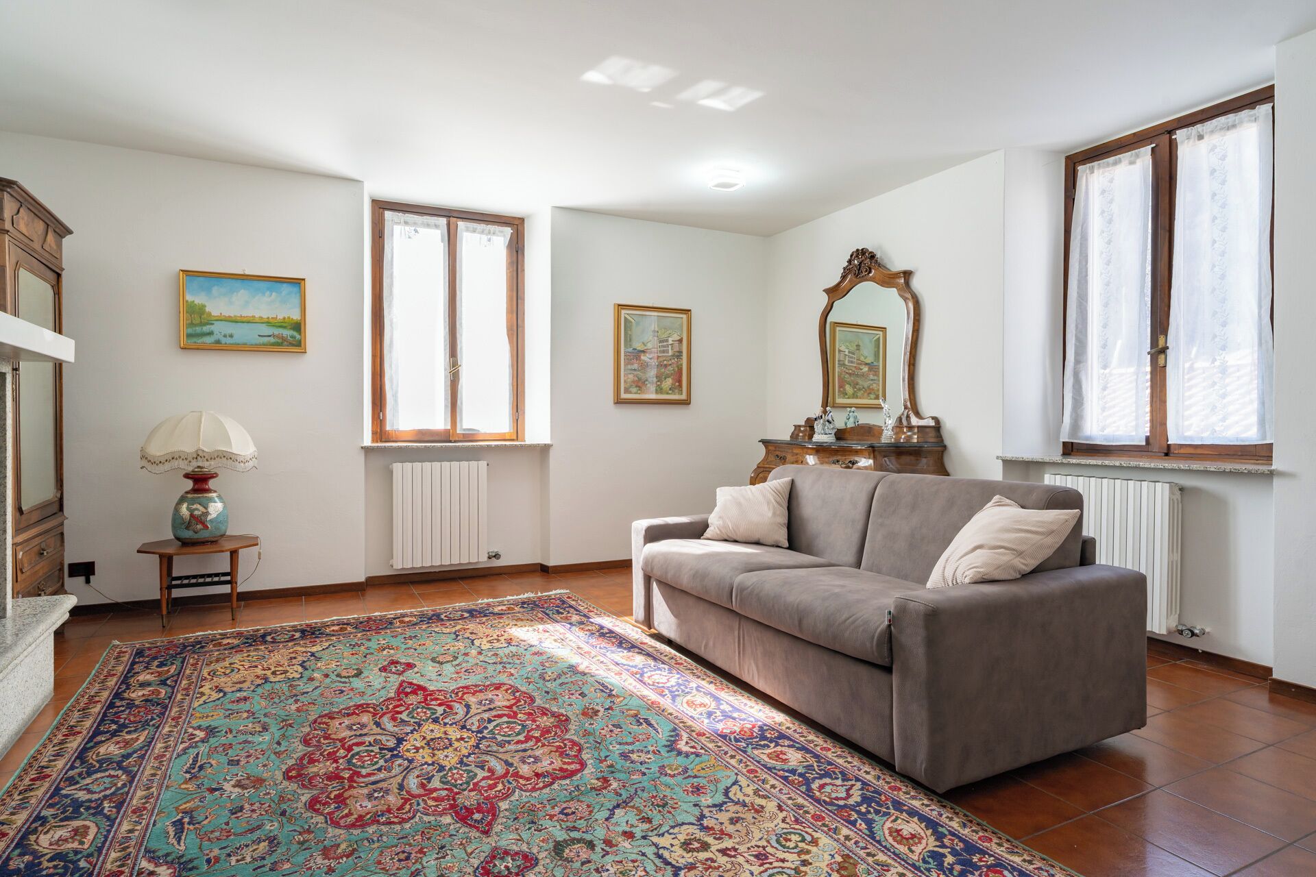 TV connectée, cheminée