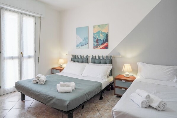 2 habitaciones, wifi gratis y ropa de cama 