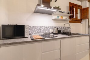 Réfrigérateur, micro-ondes, plaque de cuisson, lave-vaisselle