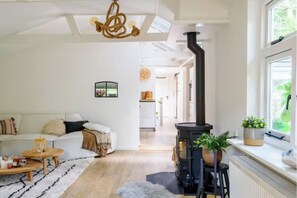 TV connectée, cheminée