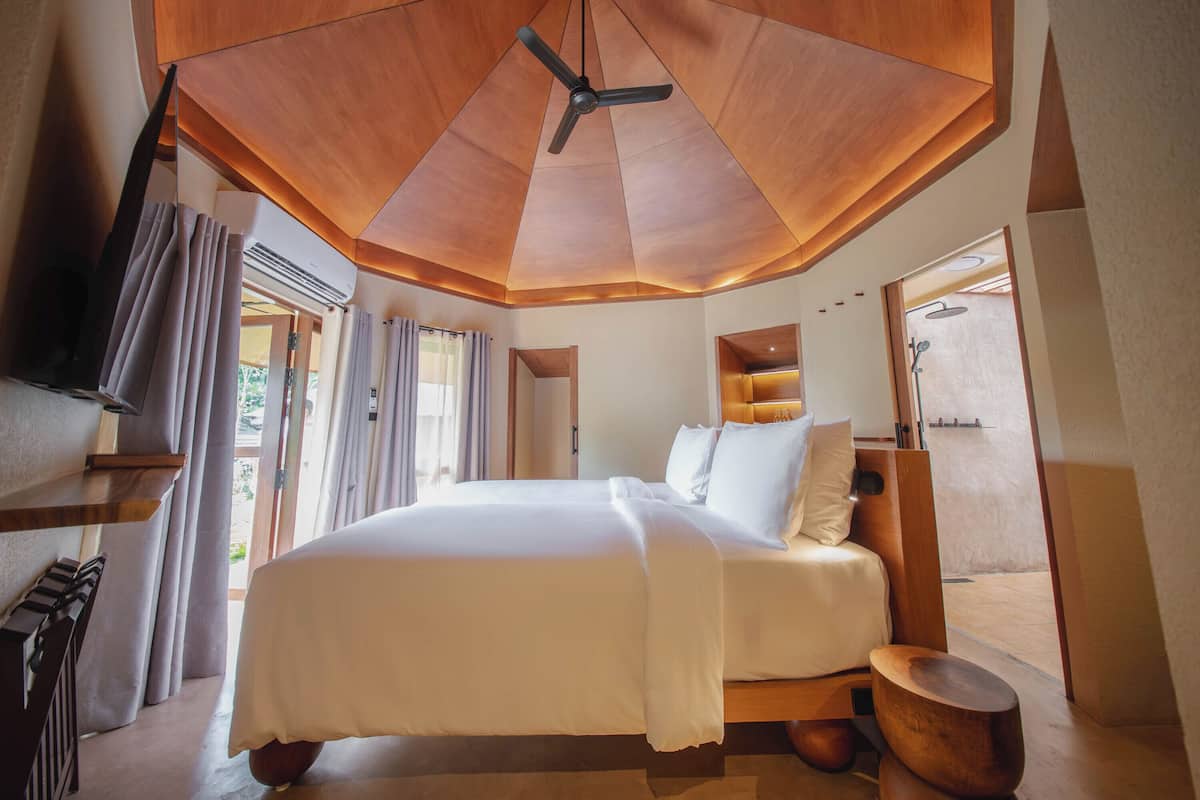 Deluxe villa, 2 eenpersoonsbedden, uitzicht op oceaan | 1 slaapkamer, gratis wifi, beddengoed