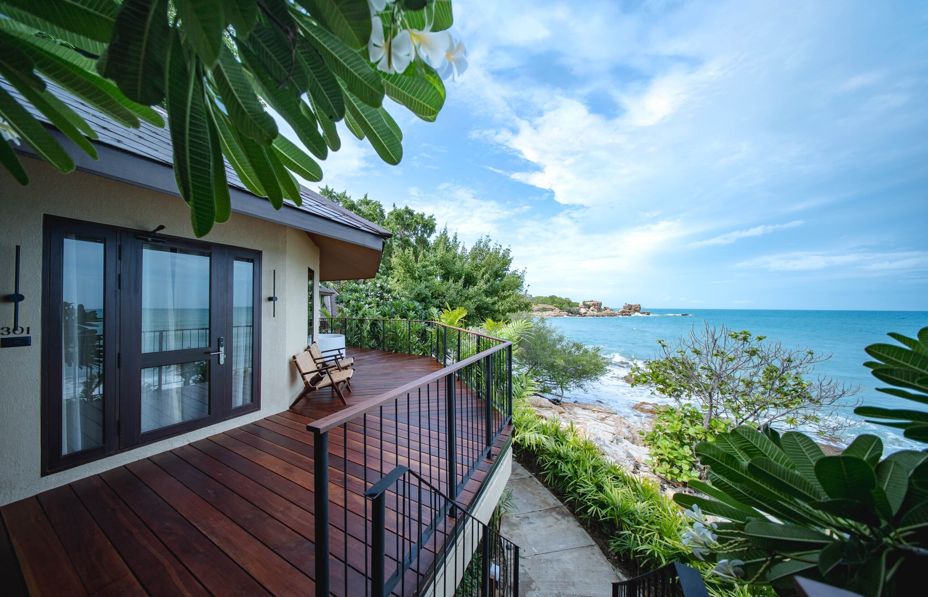 Family Villa, 2 Bedrooms, Beach View | Terrace/patio