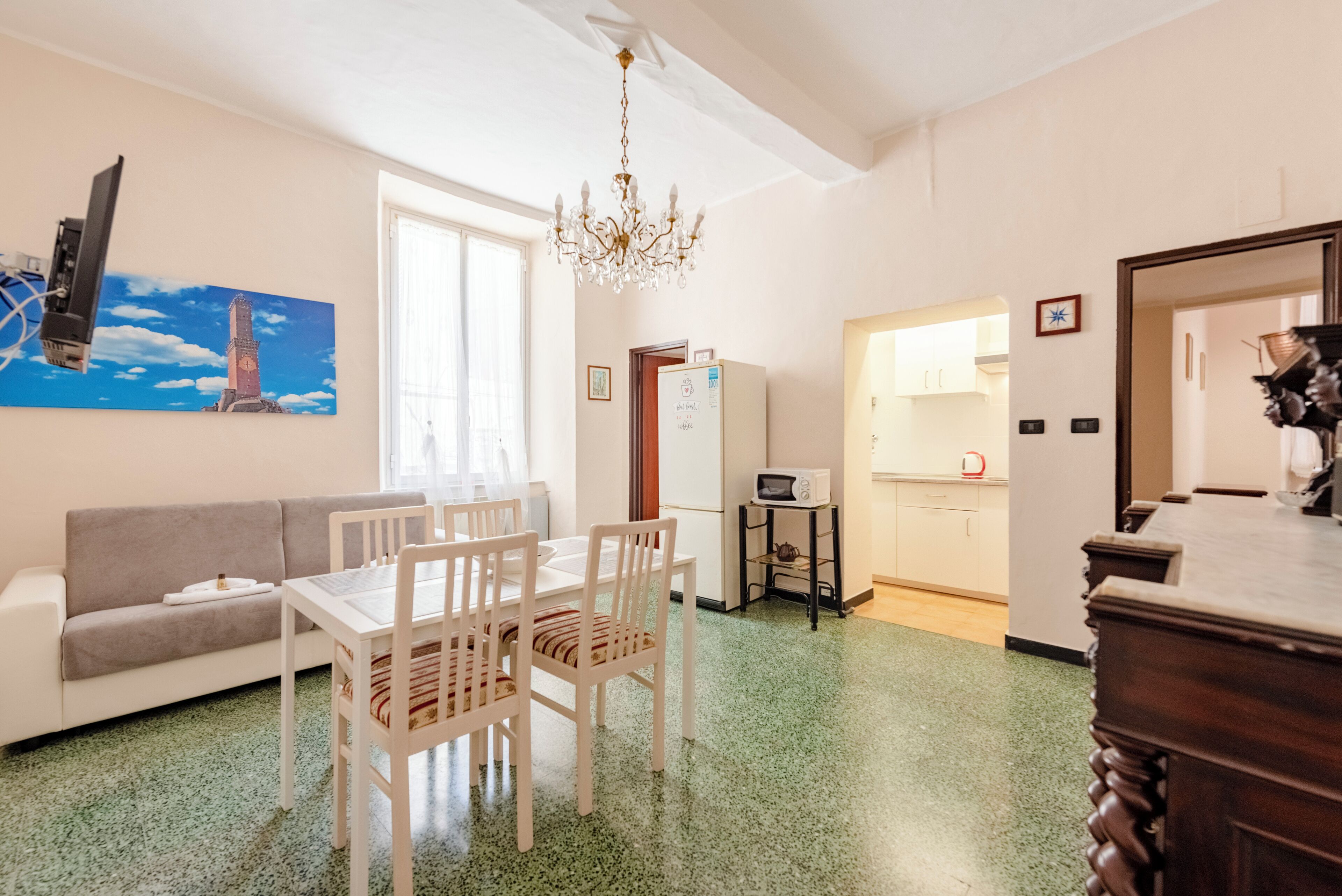Apartment, 2 Schlafzimmer | Wohnbereich | 32-Zoll-Flachbildfernseher mit Kabelempfang