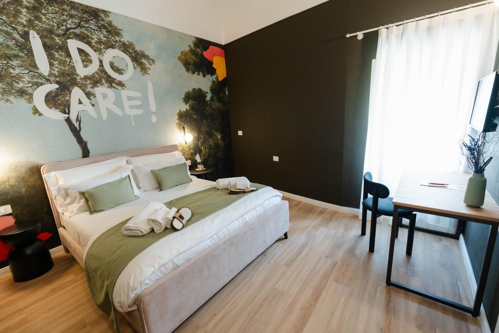 1 soverom, strykejern/-brett, wi-fi og sengetøy