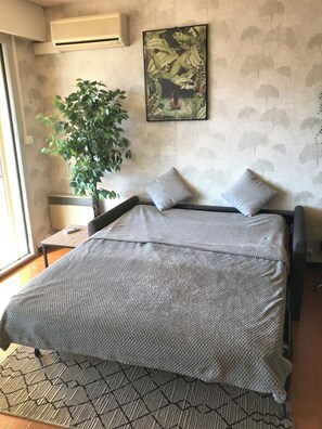 1 chambre, fer et planche Ă repasser