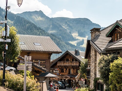 Studio confortable pour 3 pers. à Châtel avec parking