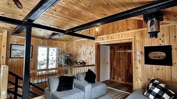 TV, fireplace, stereo