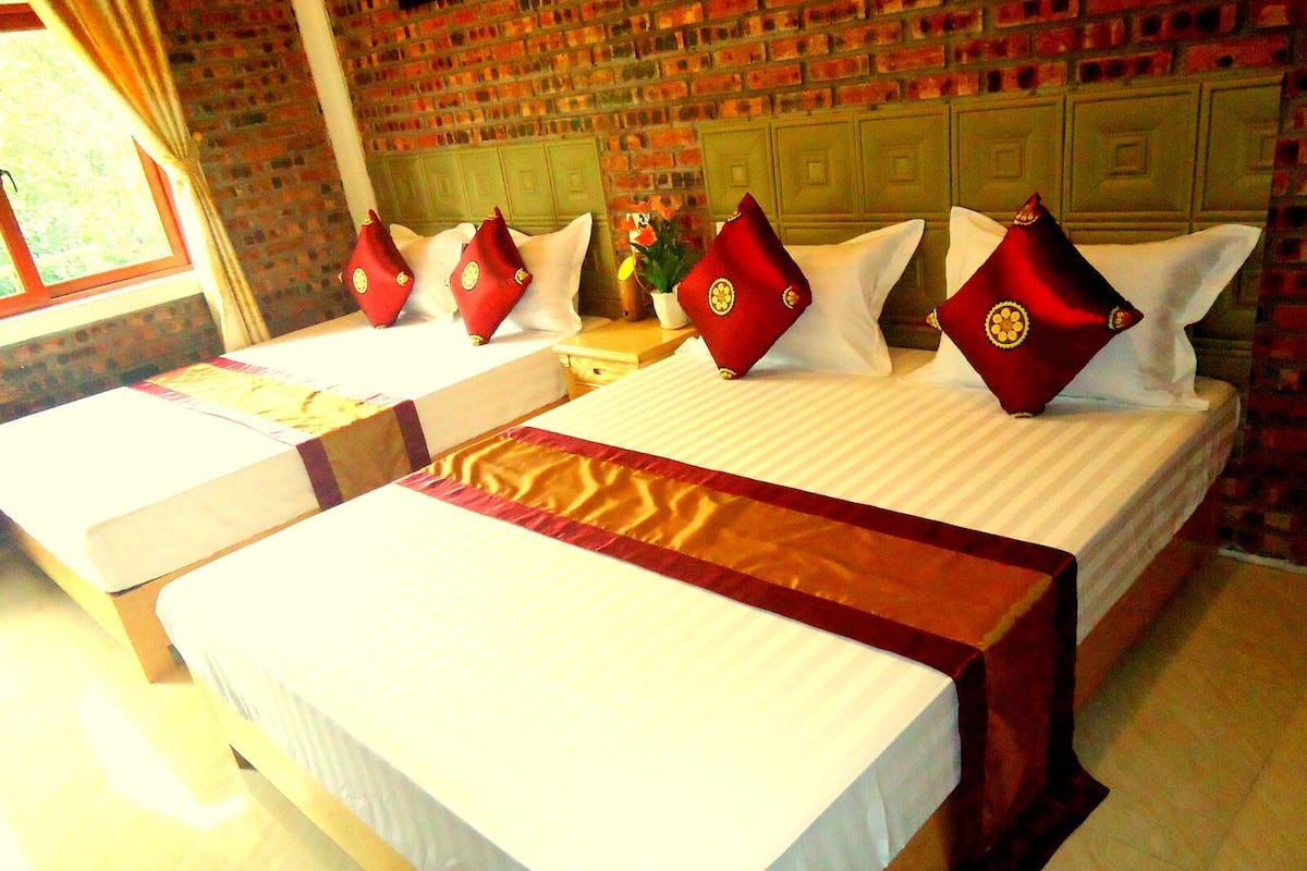 Deluxe Room 201, Garden View | Sábanas de algodón egipcio, ropa de cama de alta calidad y edredón