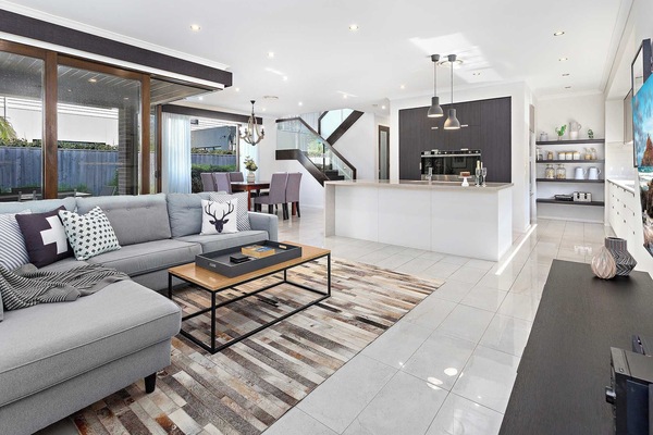 Living, Kitchen, Dining Space