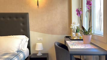 Double or Twin Room, Private Bathroom | Free minibar, in-room safe, desk, laptop workspace