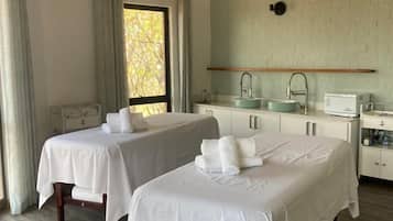 Couples treatment room(s), body treatments, hot stone massages