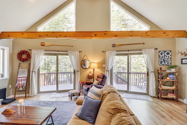 House (3 Bedrooms) | Interior - Walk to Lake Harmony: Family Retreat w/ Decks! (Lake Harmony)