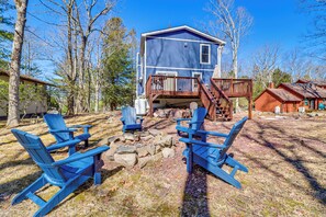 House (3 Bedrooms) | Front of property - Walk to Lake Harmony: Family Retreat w/ Decks! (Lake Harmony)