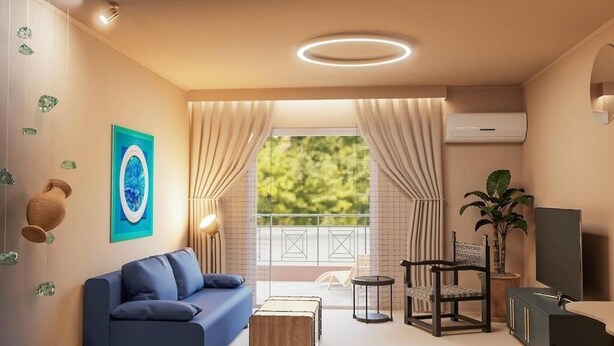Departamento, balcón | Área de sala de estar
