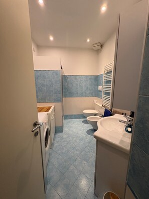 Shower, hair dryer, bidet, towels - Apartment in Milan Loreto | Metro M1 & M2 (Unknown)