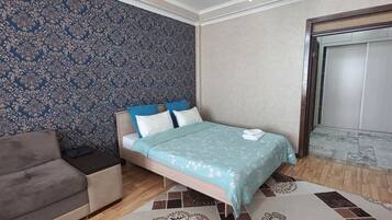 1 Schlafzimmer, Bügeleisen/Bügelbrett, kostenloses WLAN, Bettwäsche