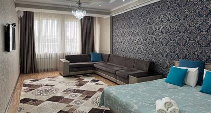 Chic 1-bedroom apartment in cool Bishkek with WiFi, AC⁸⁸⁸