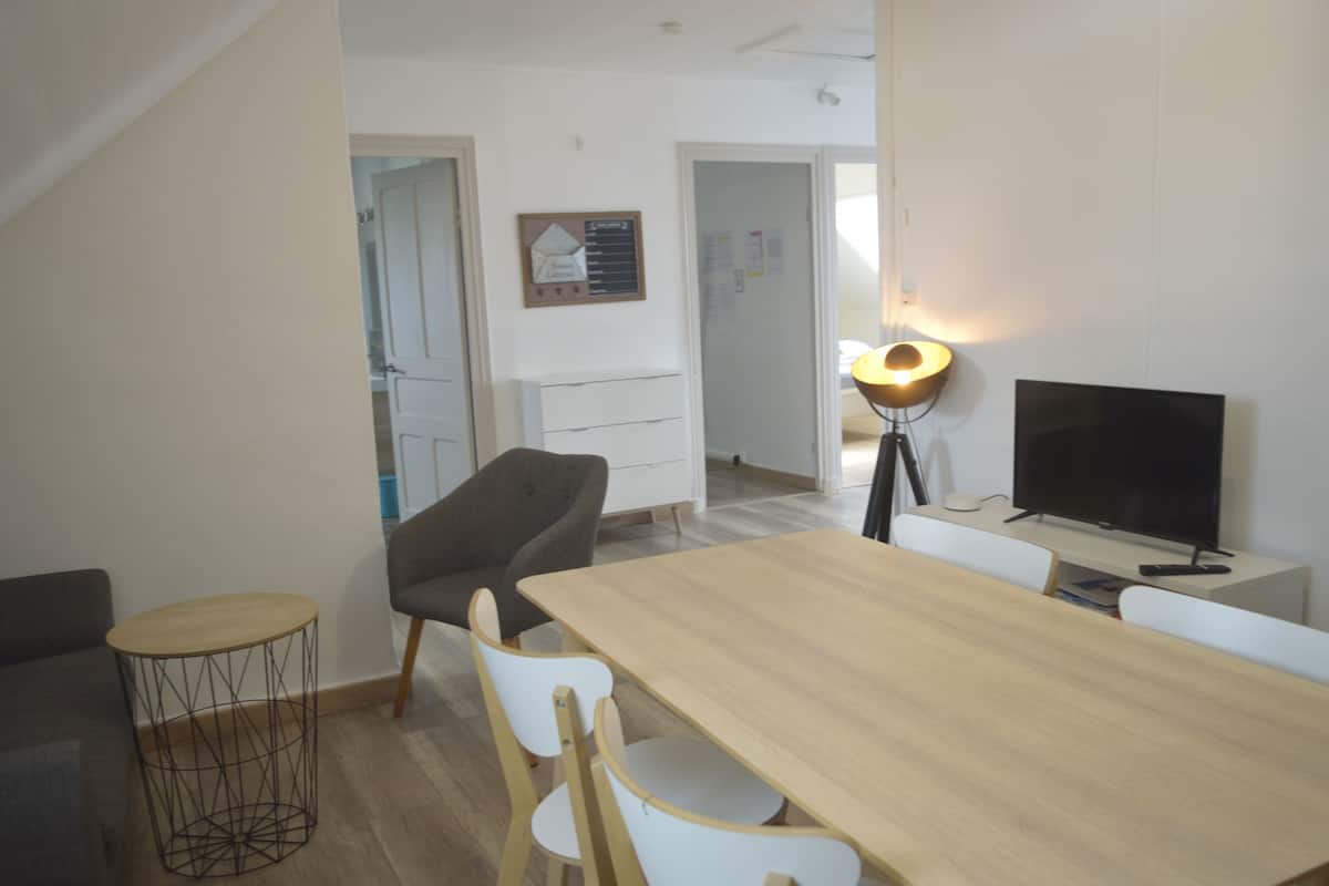 Economy-Apartment, zum Garten hin