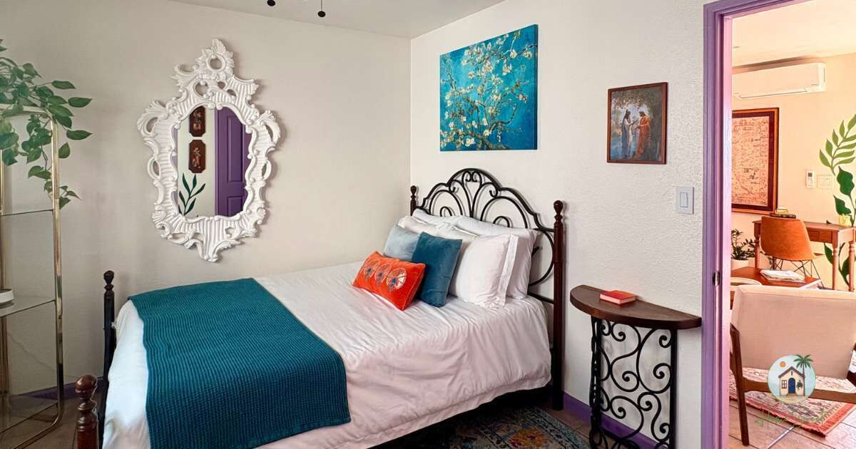1 bedroom, desk, iron/ironing board, travel crib