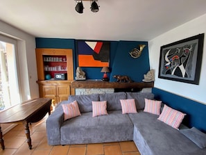 TV connectée, cheminée