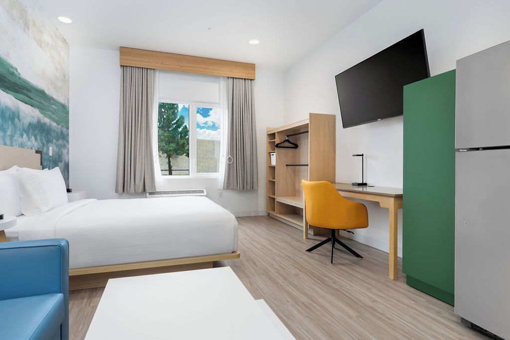 Standard Suite, 1 Queen Bed with Sofa bed, Mobility Accessible, Kitchen | 1 bedroom, premium bedding, desk, laptop workspace