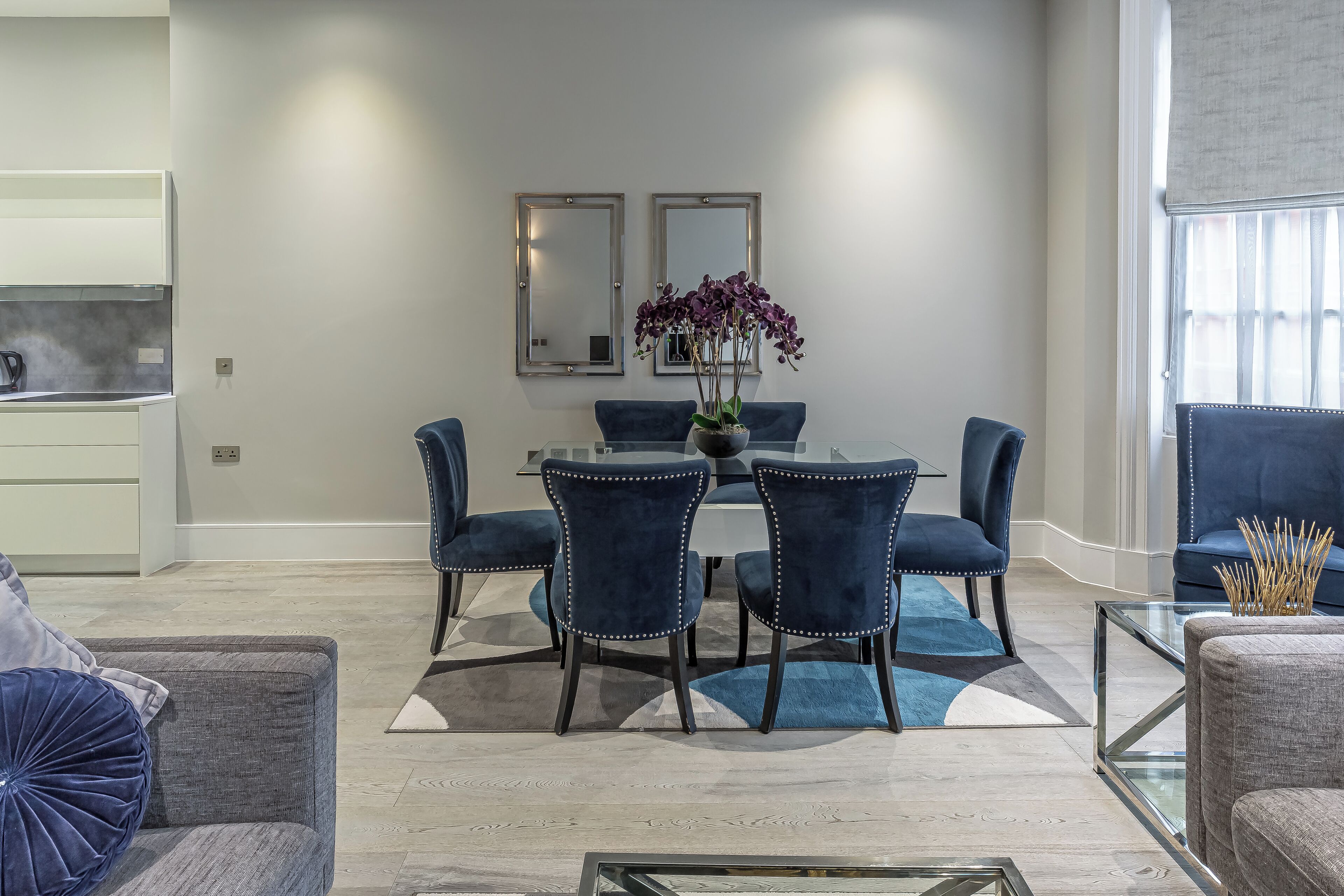 Superior Apartment | Living area | 40-inch Smart TV with digital channels