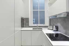 Superior Apartment | Private kitchen | Espresso maker, electric kettle
