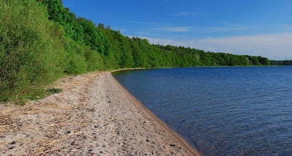 Holiday home right on the lake shore