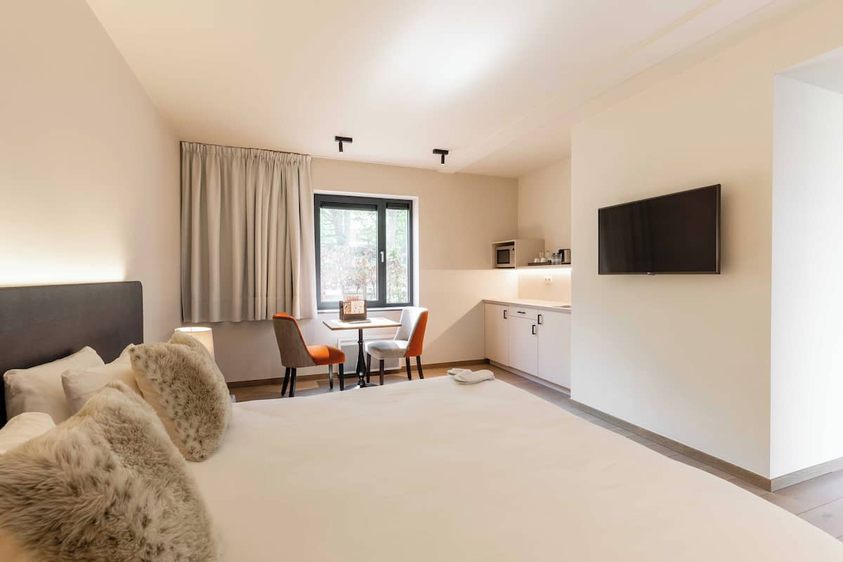 Luxe kamer, 1 twee- of 2 eenpersoonsbedden | Een kluis op de kamer, een strijkplank/strijkijzer, gratis wifi