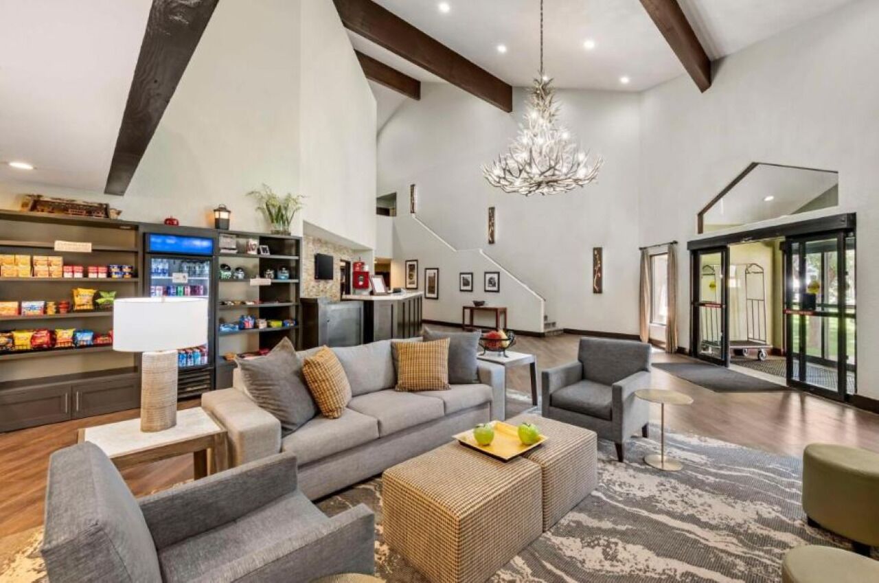 Settle into cozy seating and plan the day in comfort.