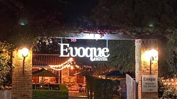 Front of property – evening/night