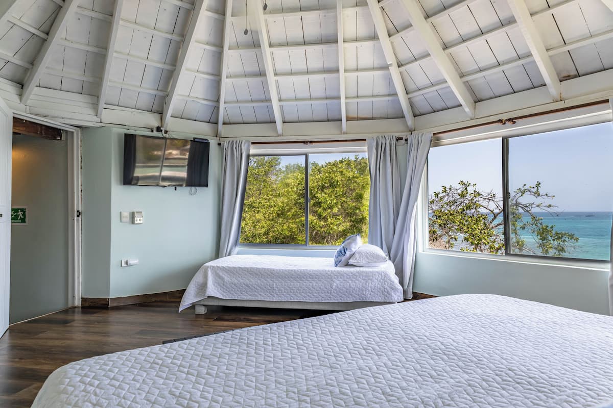 Panoramic Triple Room, Ocean View | 1 bedroom, premium bedding, down duvets, pillow-top beds