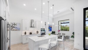 House, Multiple Beds (Modern Home with pool and steps to be) | Private kitchen - Modern Home With Pool and Steps to Beach, Food and fun (Marco Island)