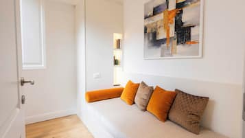 Apartamento luxo | 1 quarto, ferros/tábuas de passar roupa, Wi-Fi de cortesia