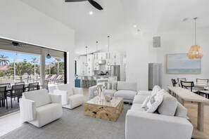 House, Multiple Beds (1130 Abbeville Court) | Living area - 1130 Abbeville Court (Marco Island)