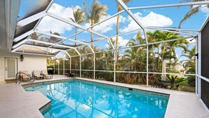 House, Multiple Beds (Home with pool, outdoor TV and walk t) | Pool | A heated pool - Home With Pool, Outdoor TV and Walk to Tigertail Beach (Marco Island)